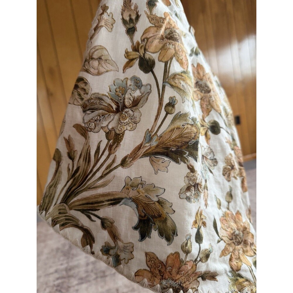 Zimmerman CHINTZ TUCK SHORT Linen Crème Floral Shorts Beige Brown (No Belt) US 8 - Picture 10 of 16